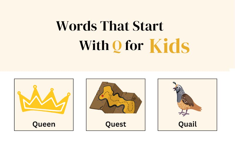 Words that start with q for kids